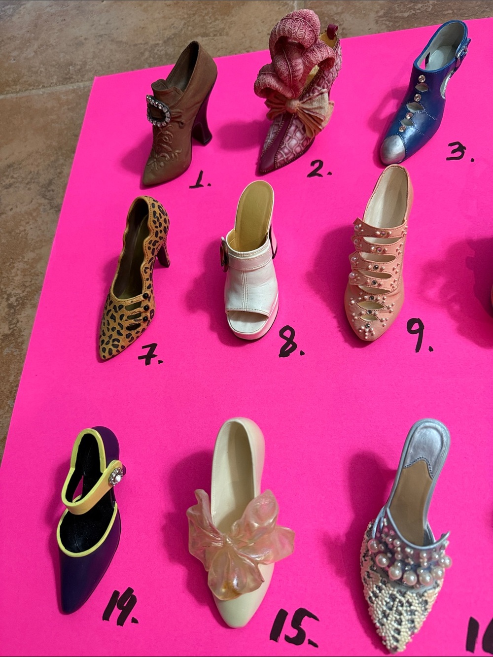 Little decoration Women's Pink Embellished Pointed Toe Shoe. $10 each.